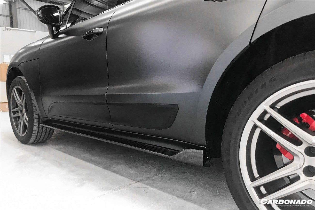 2018 - 2021 Porsche Macan TA Style Carbon Fiber Side Skirts